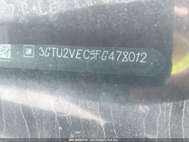 3GTU2VEC5FG478012 GMC Sierra 1500 Slt