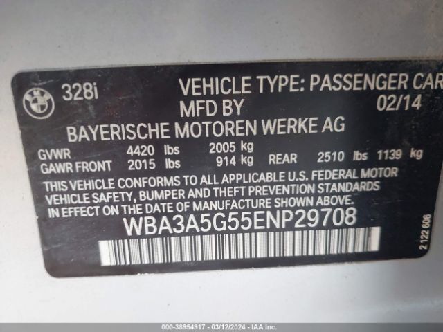 WBA3A5G55ENP29708 BMW 328I