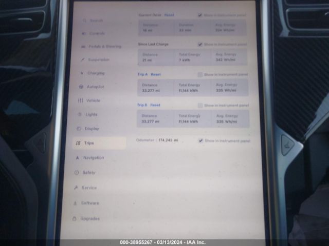 5YJSA1H10EFP57627 Tesla Model S P85