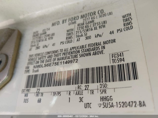 Ford Transit Connect Xl 2014 NM0LS6E75E1149972 Image 9