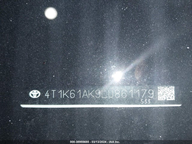 Toyota CAMRY XSE 2020 4T1K61AK9LU861179 Image 9