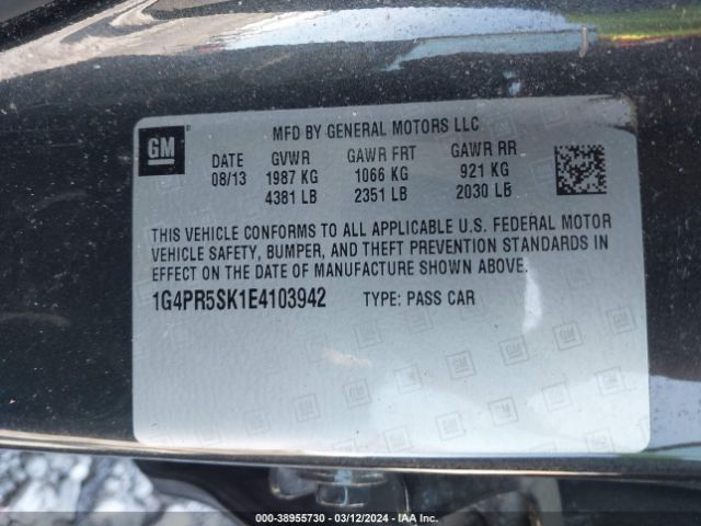 1G4PR5SK1E4103942 Buick Verano Convenience Group