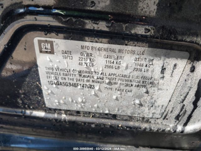 1G4GA5G34EF147673 Buick Lacrosse