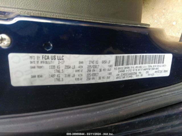 2C4RDGEG4HR682506 Dodge Grand Caravan Gt