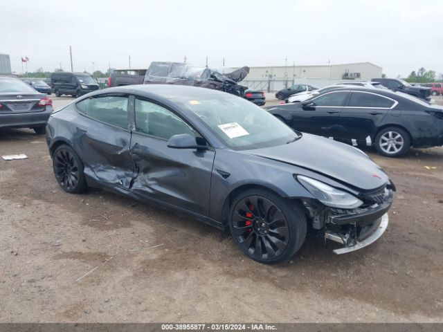 Продаж на аукціоні авто 2022 Tesla Model 3 Performance Dual Motor All-wheel Drive, vin: 5YJ3E1EC9NF293445, номер лоту: 38955877