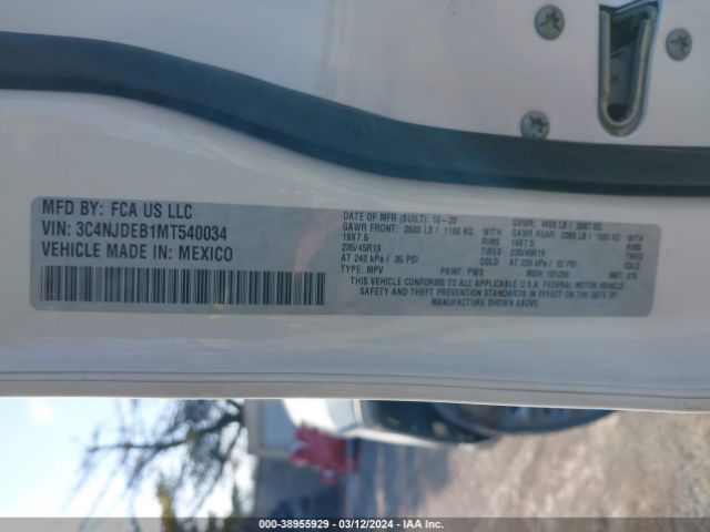 2021 JEEP COMPASS 3C4NJDEB1MT540034 Photo 8