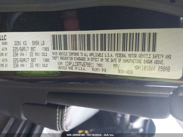 Jeep Cherokee Latitude 2015 1C4PJLCB7FW579911 Image 9
