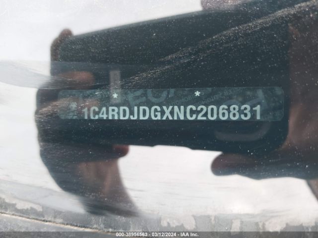 1C4RDJDGXNC206831 Dodge Durango Gt Plus Awd