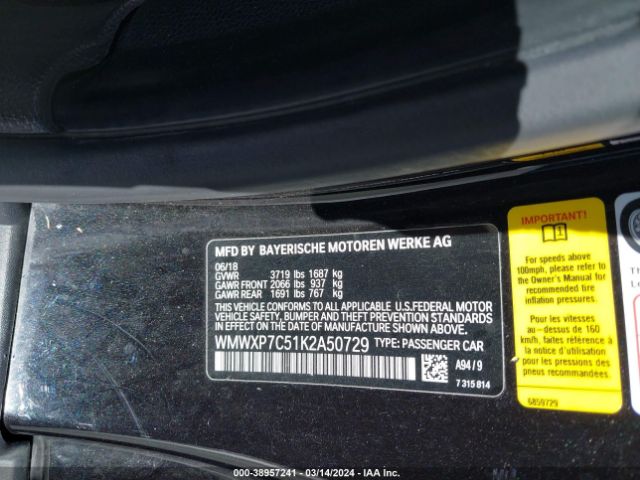 WMWXP7C51K2A50729 Mini Hardtop Cooper S