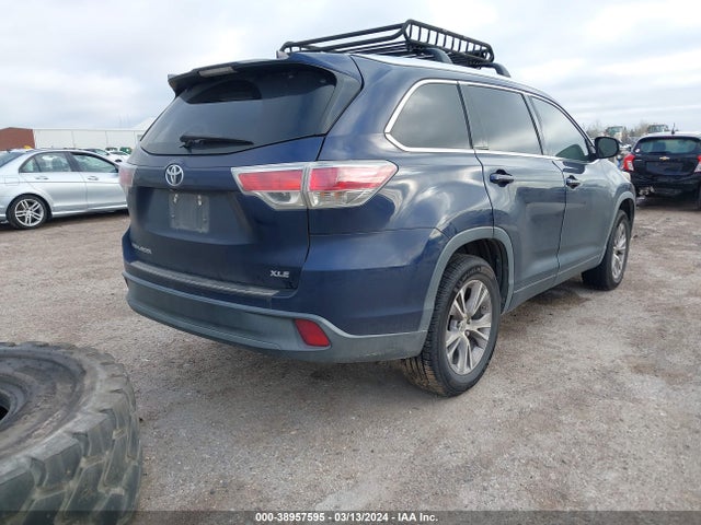 Toyota Highlander Xle V6 2015 5TDKKRFH5FS043534 Image 4
