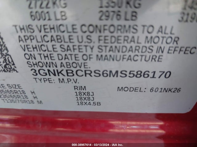 Chevrolet Blazer Fwd 2lt 2021 3GNKBCRS6MS586170 Image 9