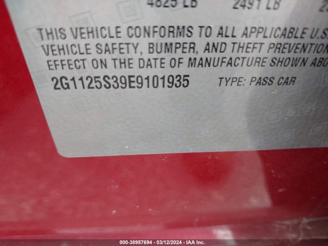 Chevrolet Impala 2lt 2014 2G1125S39E9101935 Image 9