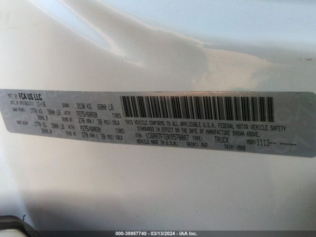1C6RR7FT2KS578087 RAM 1500 Classic