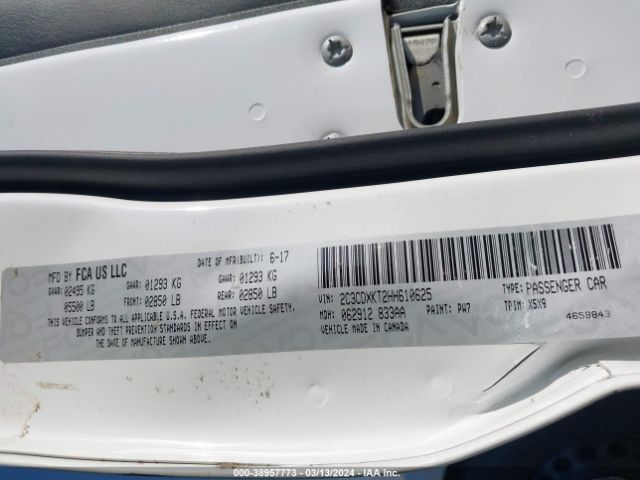2C3CDXKT2HH610625 Dodge Charger Police Awd