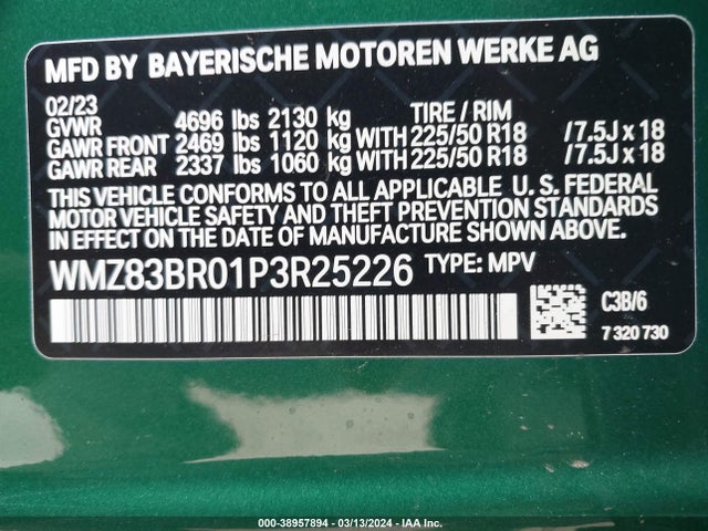 2023 MINI COUNTRYMAN WMZ83BR01P3R25226 Photo 8