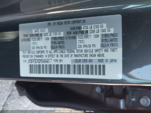 Mazda Cx-5 Touring 2021 JM3KFBCM2M0484817 Image 9