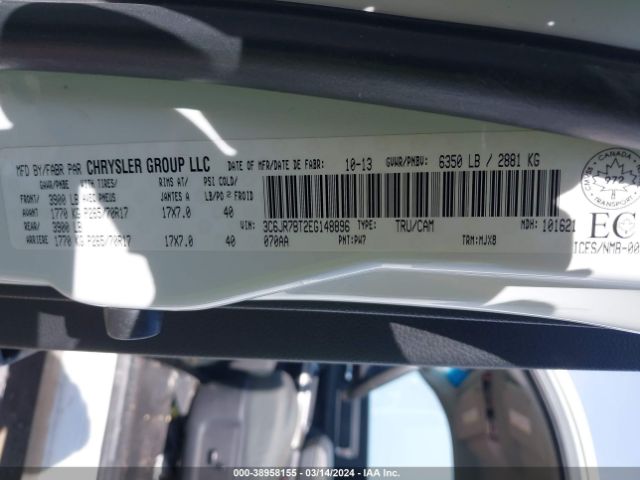 3C6JR7BT2EG148896 RAM 1500 Slt