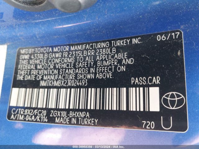 NMTKHMBX2JR024493 Toyota C-hr Xle Premium