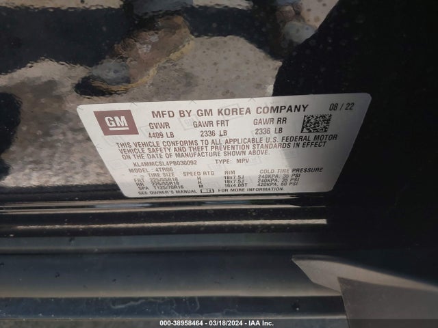 KL4MMCSL4PB030092 Buick Encore Gx Preferred Awd