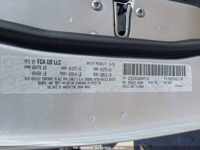 Dodge Charger Scat Pack Rwd 2019 2C3CDXGJ8KH647161 Image 9