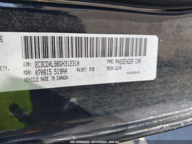 2C3CDXL98GH312310 Dodge Charger Srt Hellcat
