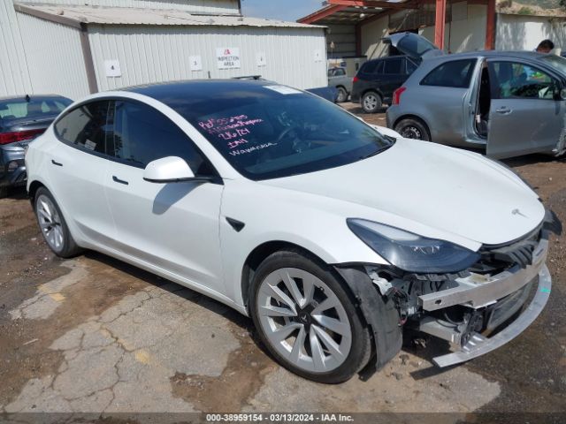 Auction sale of the 2022 Tesla Model 3 Long Range Dual Motor All-wheel Drive, vin: 5YJ3E1EB8NF211020, lot number: 38959154