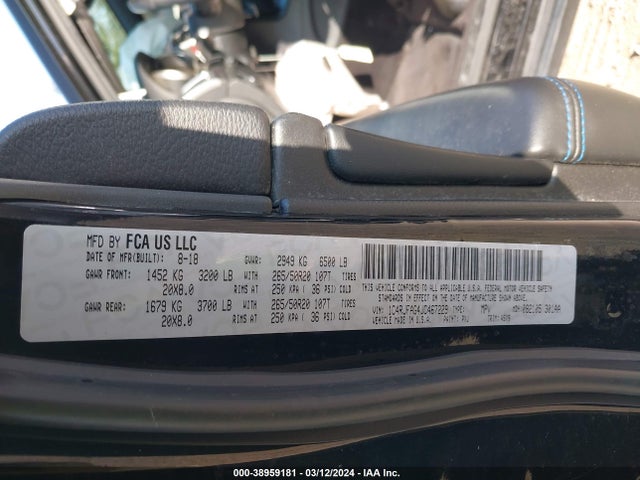 1C4RJFAG4JC467229 Jeep Grand Cherokee Upland 4x4
