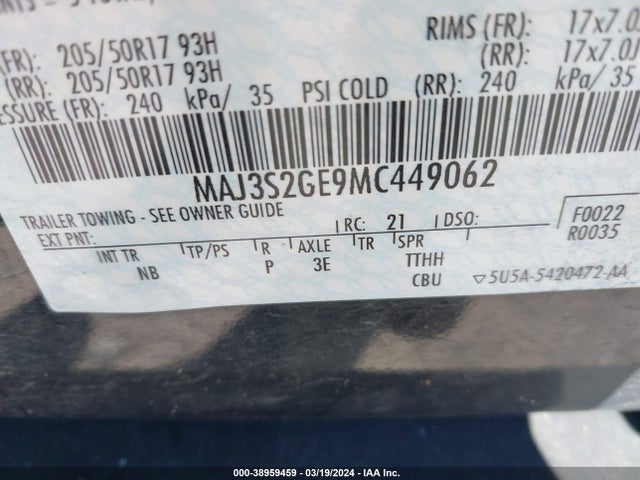 Ford Ecosport Se 2021 MAJ3S2GE9MC449062 Image 9