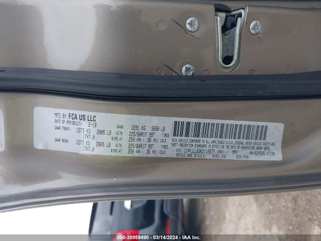 1C4PJLLB3KD110577 Jeep Cherokee Latitude Plus Fwd