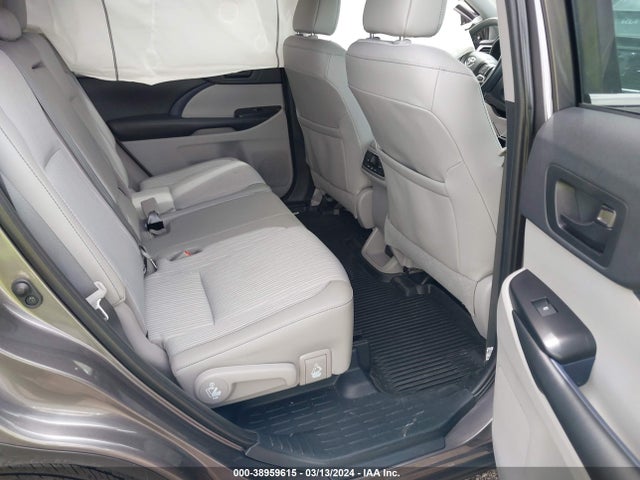 Toyota Highlander Le Plus 2019 5TDZZRFH2KS324632 Image 8