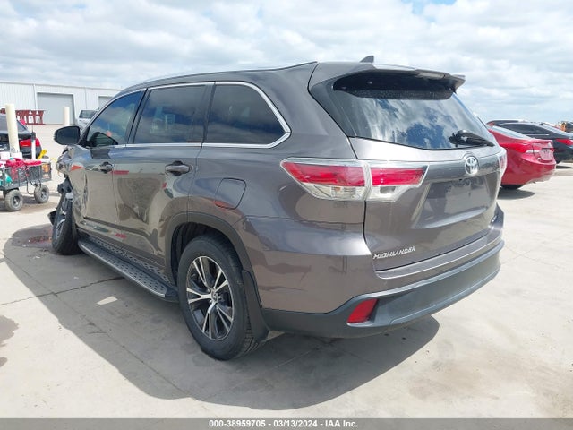 Toyota Highlander Xle V6 2016 5TDKKRFH7GS145662 Image 3