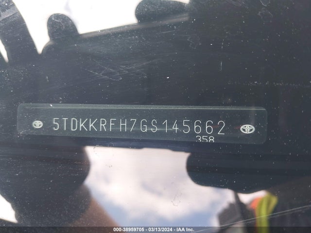 Toyota Highlander Xle V6 2016 5TDKKRFH7GS145662 Image 9