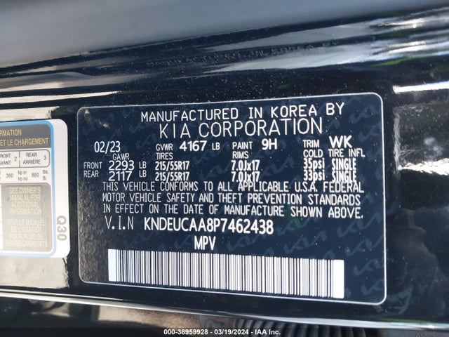 KIA SELTOS S 2023 KNDEUCAA8P7462438 Image 9