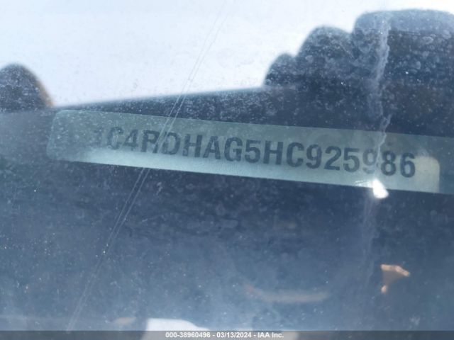 1C4RDHAG5HC925986 Dodge Durango Sxt Rwd