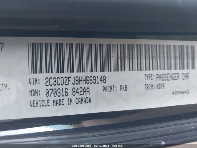 Dodge Challenger R/t Scat Pack 2017 2C3CDZFJ8HH669148 Image 9