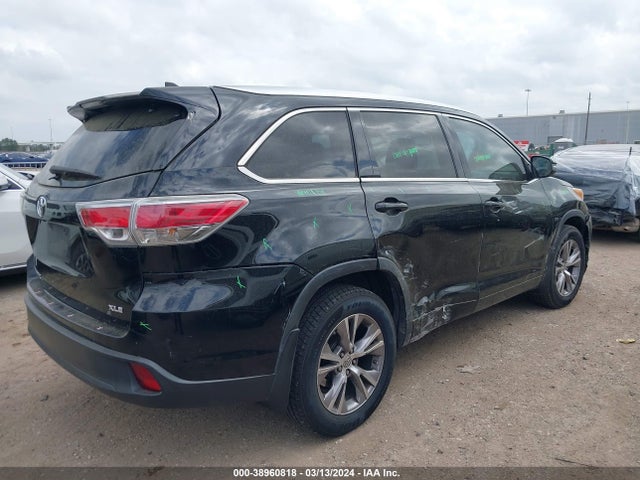 Toyota Highlander Xle V6 2014 5TDKKRFH5ES012637 Image 4