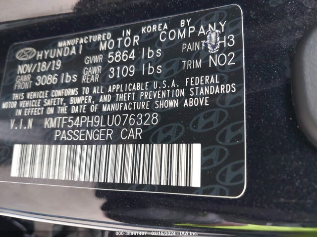 Genesis G90 5.0 Ultimate Awd 2020 KMTF54PH9LU076328 Image 9