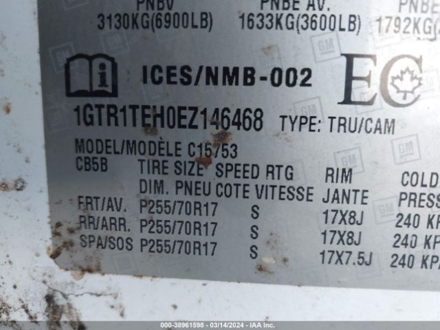 1GTR1TEH0EZ146468 GMC SIERRA 1500