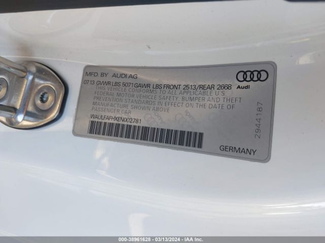 WAULFAFHXEN002781 Audi A5 2.0t Premium