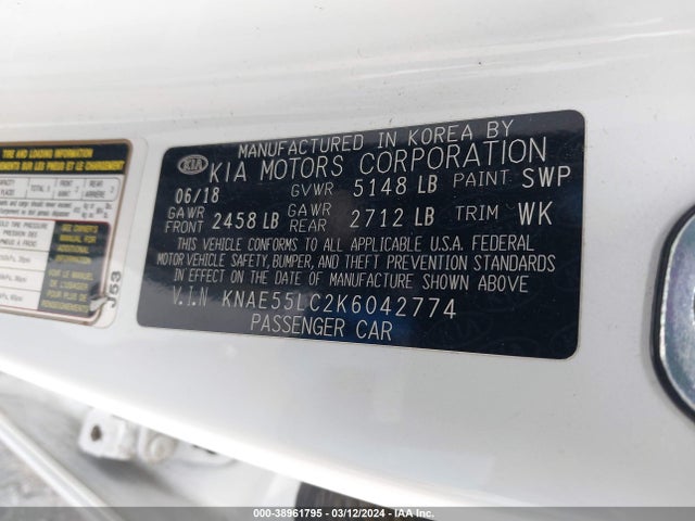 KIA Stinger Gt2 2019 KNAE55LC2K6042774 Image 9