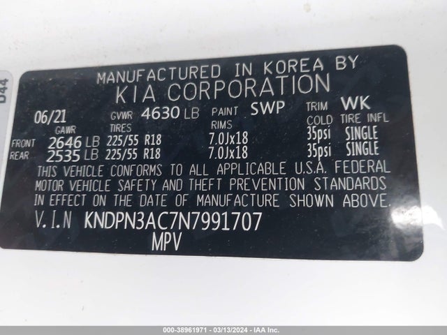 KIA Sportage Ex 2022 KNDPN3AC7N7991707 Image 9