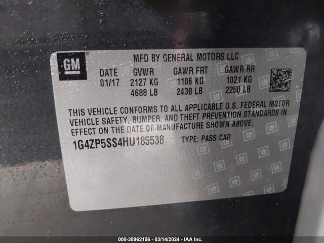 1G4ZP5SS4HU185538 Buick Lacrosse Essence