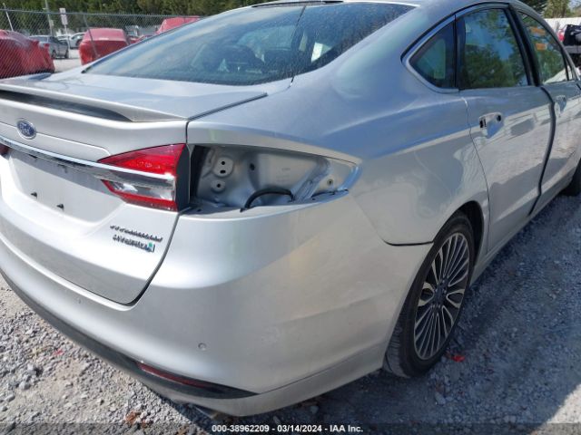 3FA6P0RU5JR206840 Ford Fusion Hybrid Titanium