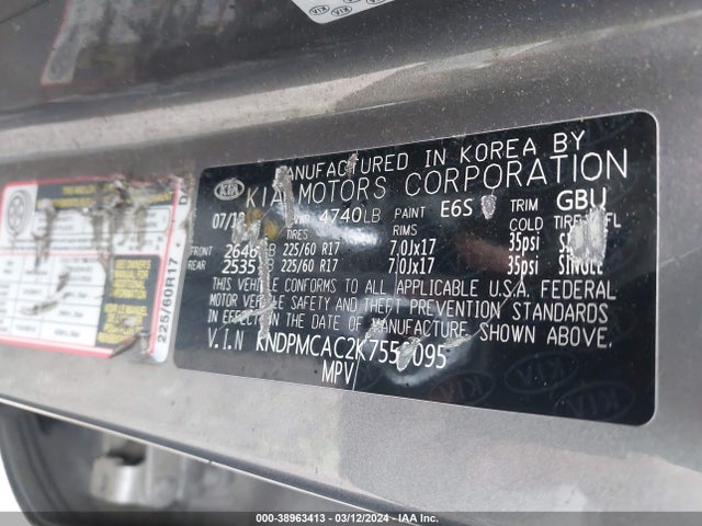 KIA Sportage Lx 2019 KNDPMCAC2K7550095 Image 9