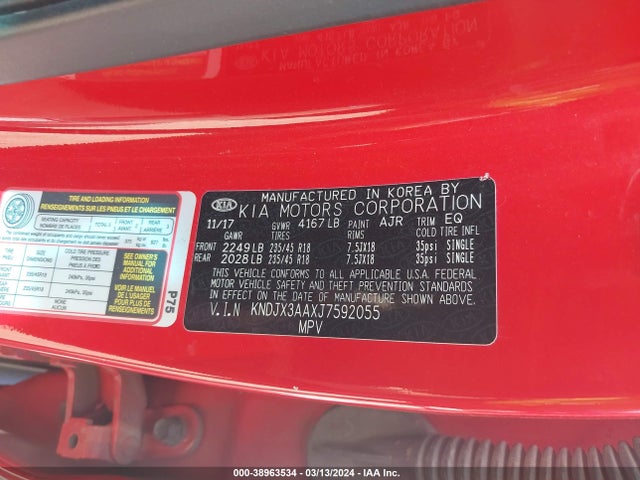 KIA Soul ! 2018 KNDJX3AAXJ7592055 Image 9