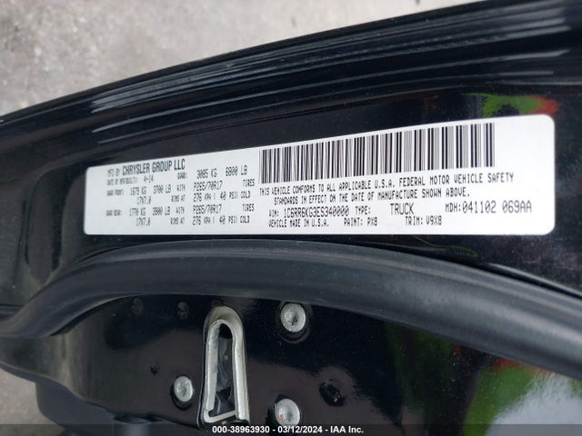 1C6RR6KG3ES340000 RAM 1500