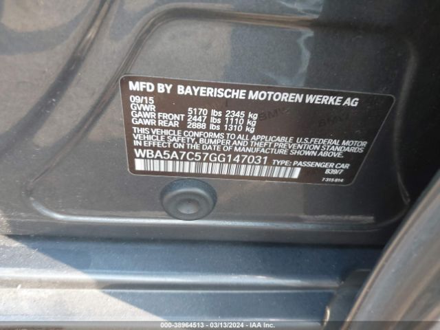 WBA5A7C57GG147031 BMW 528i Xdrive