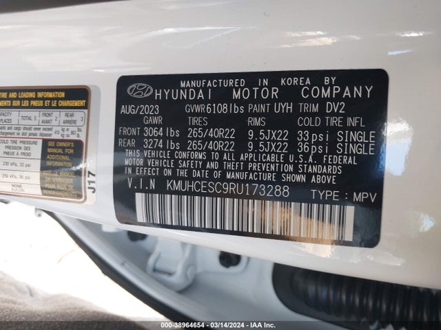 Genesis Gv80 3.5t Awd 2024 KMUHCESC9RU173288 Image 9