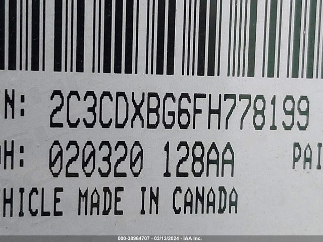 Dodge Charger Se 2015 2C3CDXBG6FH778199 Image 9