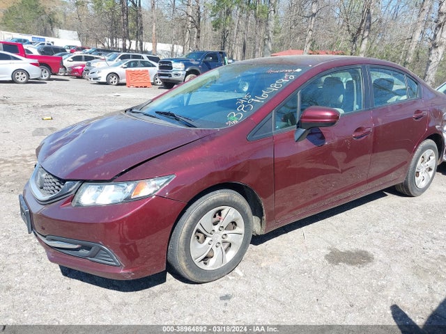 Honda Civic Lx 2014 19XFB2F53EE204664 Image 2